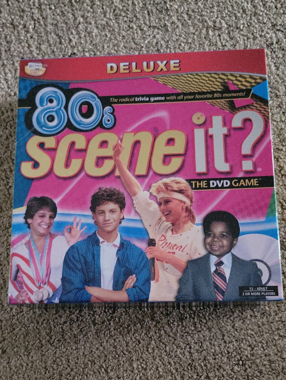 Scene Weaver Scene It? 80s Deluxe Trivia Game Pink & Blue Box